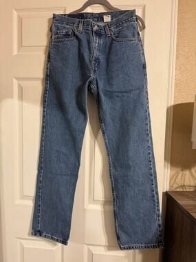 Vintage Levi's 505 Regular Fit Straight Leg Blue Denim Jeans Size 30x30